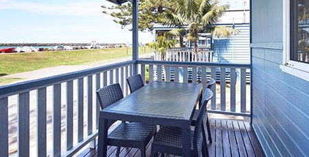 Port Macquarie Breakwall Cabin deck