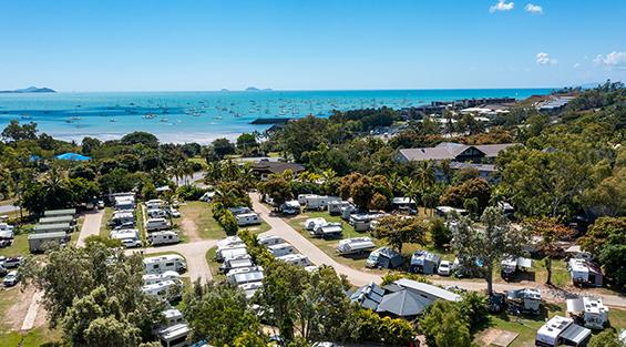 Aerial of NRMA Airlie Beach Holiday Park, QLD
