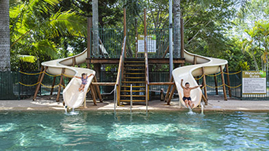 Water slide at Cape Hillsborough