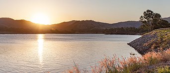 Sunset over Lake Somerset, QLD