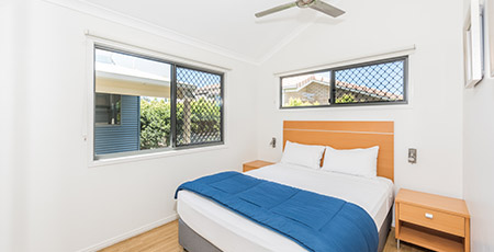 Beach Villa bedroom, Woodgate Beach