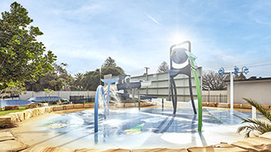 Water park at Victor Harbor