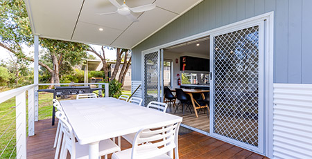 Eastern Beach Riverside Deluxe Villa decking