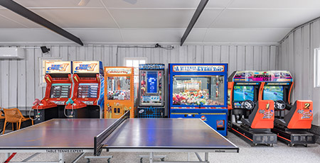 Games room and arcades