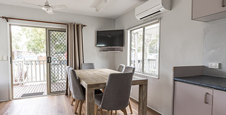 Sheerwater Cabin interior, Phillip Island