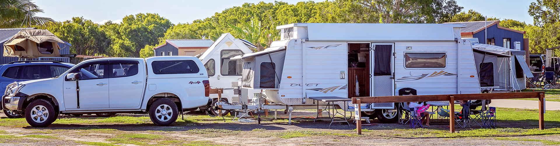 Caravan and tow vehicle rig