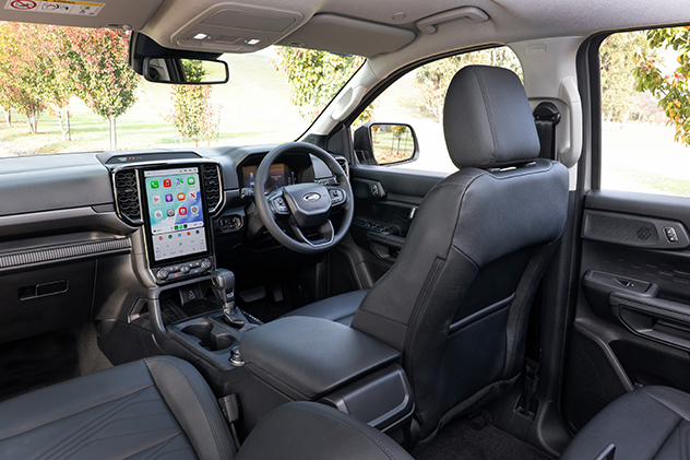 Interior of a Ford Everest