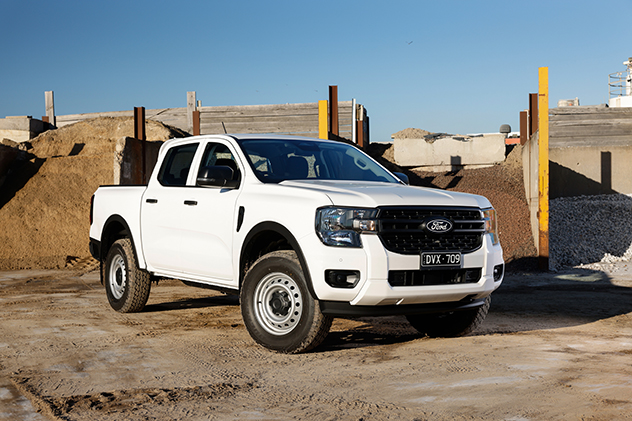 The 2026 Ford Ranger parked near sand