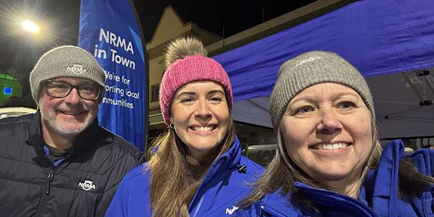The NRMA team at the Mundi Mundi lightfest