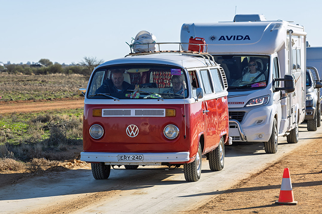 Kombi van at The Mundi Mundi Festival