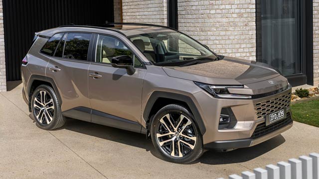 A rav4 in a riveway