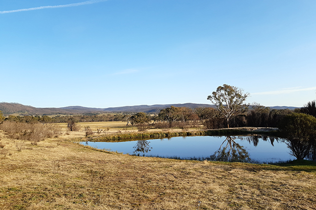 Dam on a property outside Braidwood NSW
