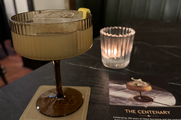 The Centenary Cocktail at Chifley's Bar and Grill