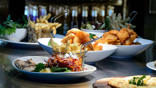 Fish and chips at Grunske's in Bundaberg