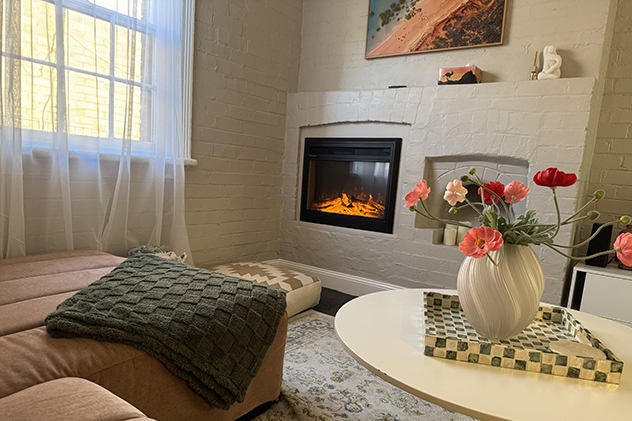Electric fire at Sage Cottage