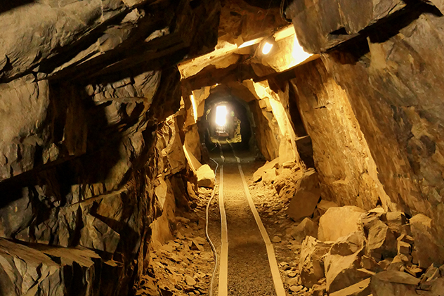 A mine shaft in Golden Hill