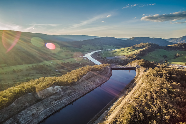 An aerial shot of Kiandra in NSW