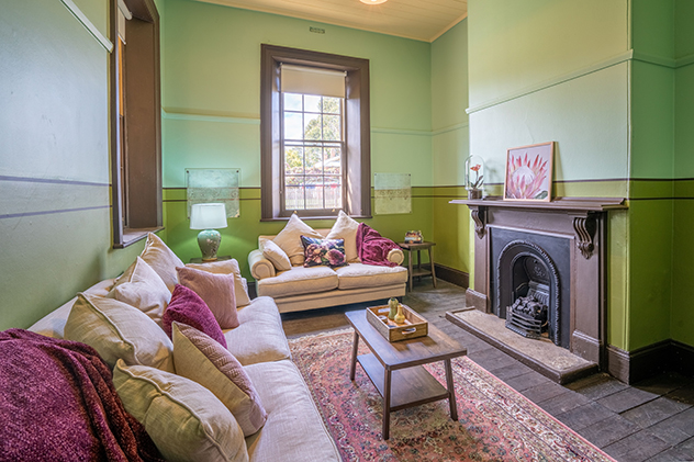 Inside historic Post Office accommodation in Hill End