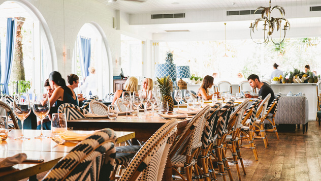 People in Paper Daisy restaurant