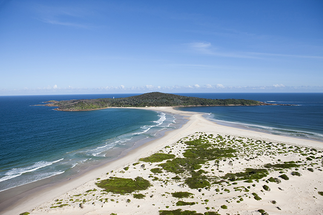 Fingal Bay spit in Port Stephens