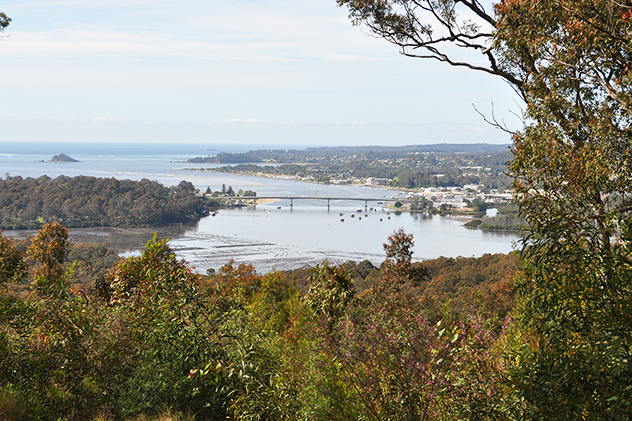 View of Batemans Bay from Holmes Lookout