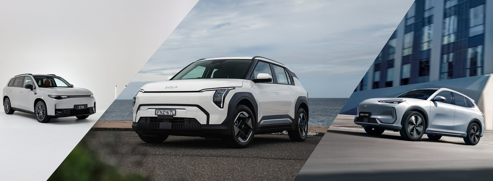 Leapmotor C10, Kia EV3 Air and Geely EX5