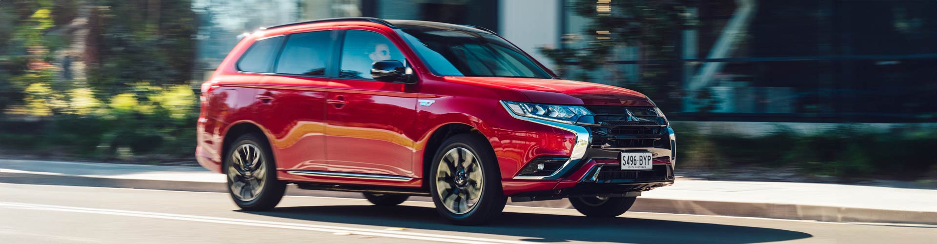 Red 2021 Mitsubishi Outlander GSR PHEV