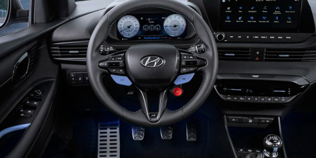Dashboard of the 2022 Hyundai i20 N Slide 3