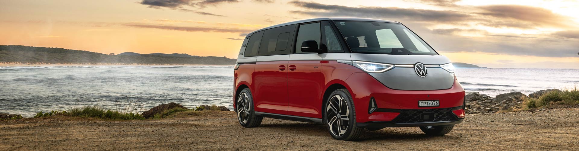 Red and white ID. Buzz electric van