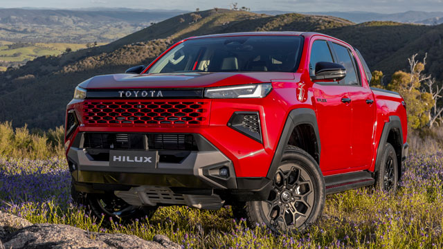 Red Toyota Hilux