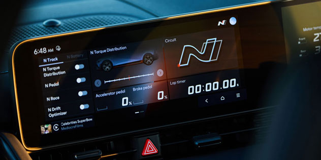 Ioniq N screen