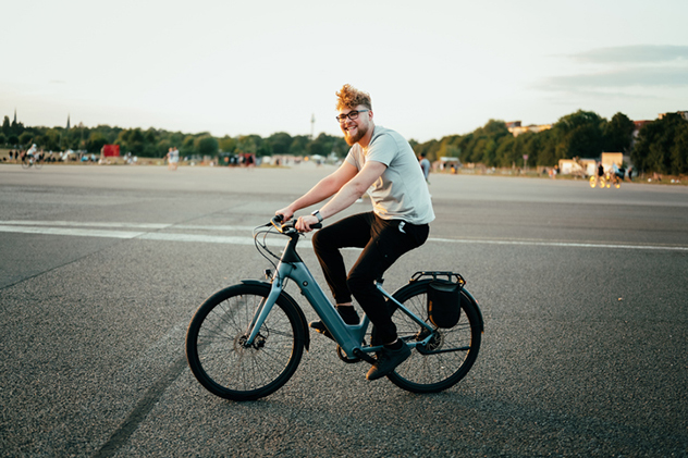 E-bikes are especially popular with younger people.