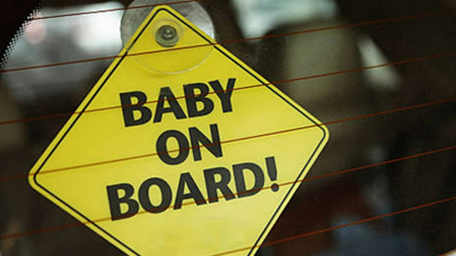 Baby on board sign