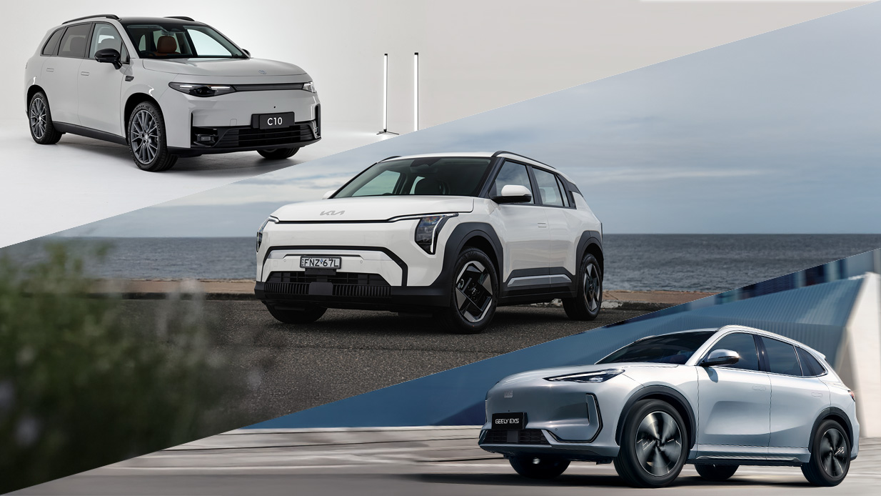 Leapmotor C10 and Kia EV3 Air and Geely EX5