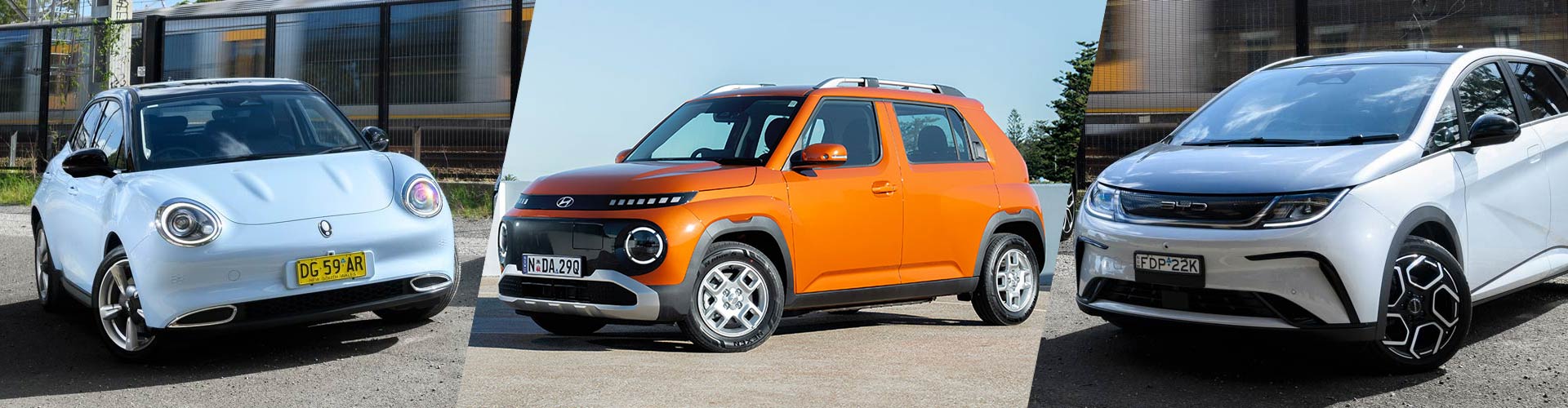 2025 GWM Ora, Hyundai Inster and BYD Dolphin
