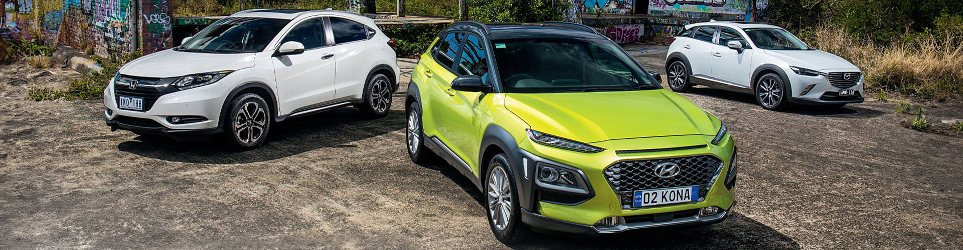 Mazda CX 3 vs Honda HR V vs Hyundai Kona