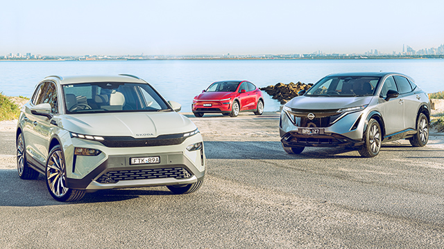 Skoda Elroq, Tesla Model Y and Nissan Ariya