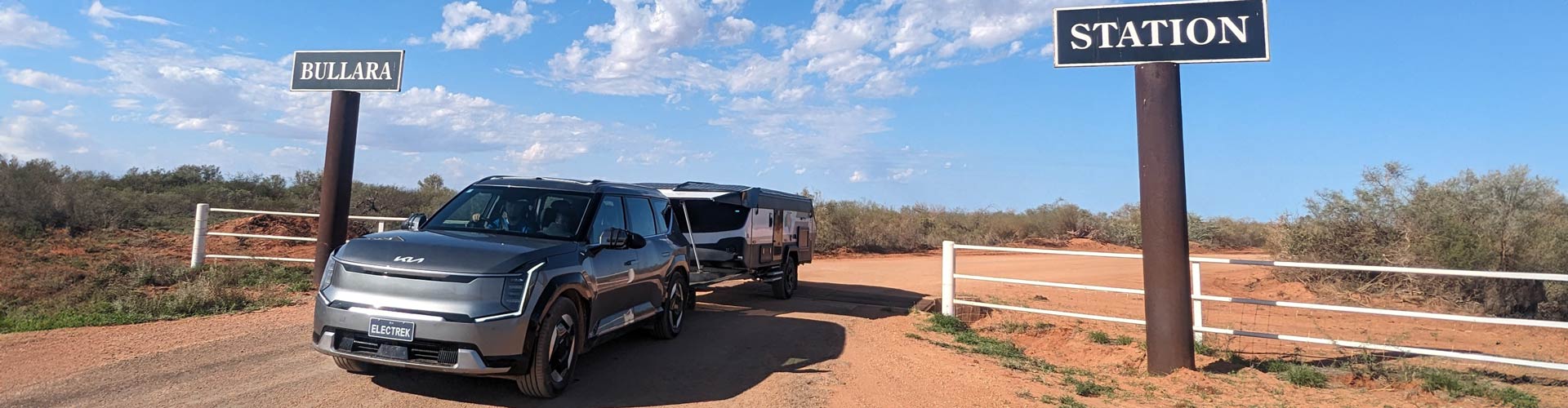 Kia EV9 at Bullara Station Stay