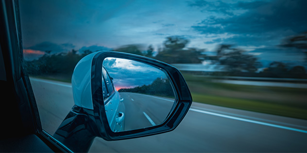 A car side mirror