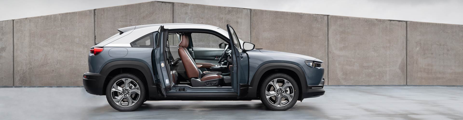 2023 Mazda MX-30 with the doors open