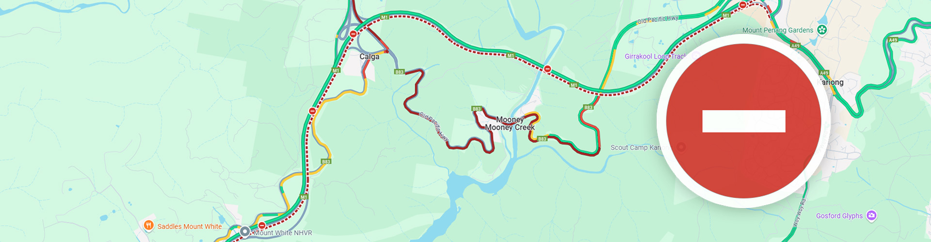 M1 update metal spill road closure
