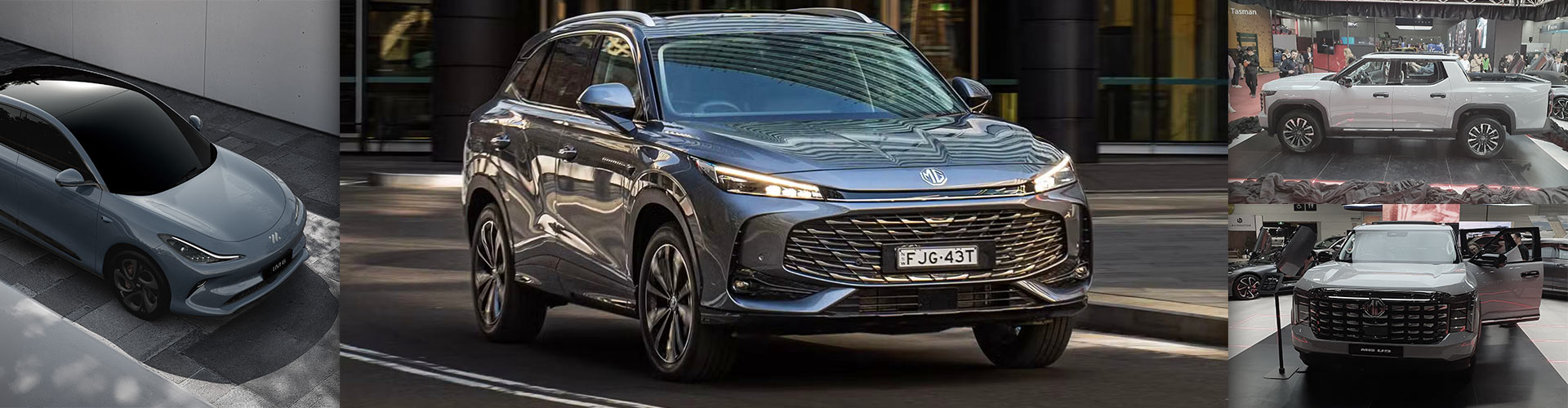 Collage of MG IM6, QS and U9 ute