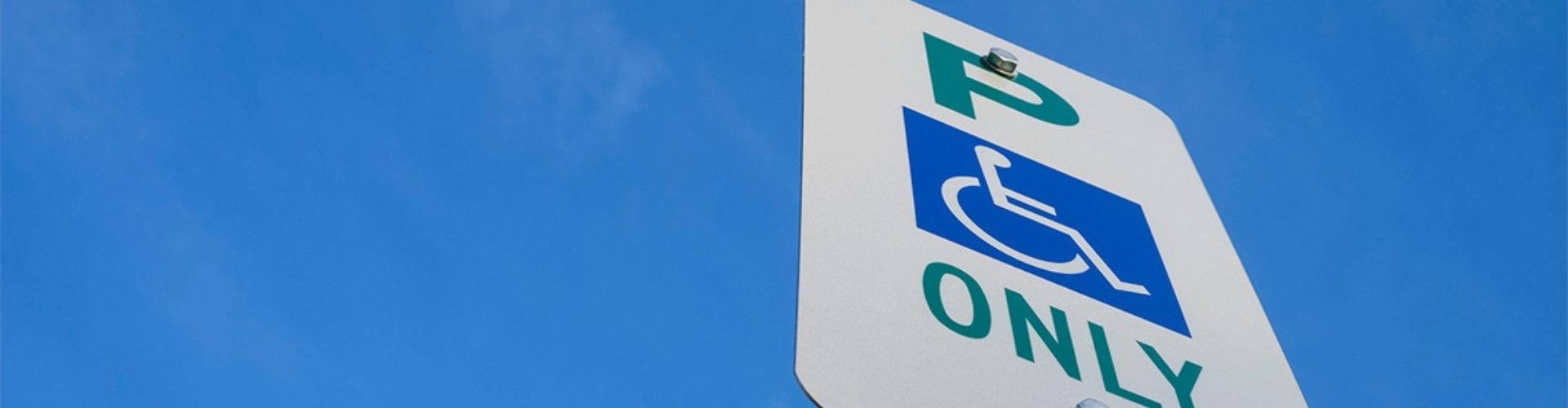 A Disabled-parking sign