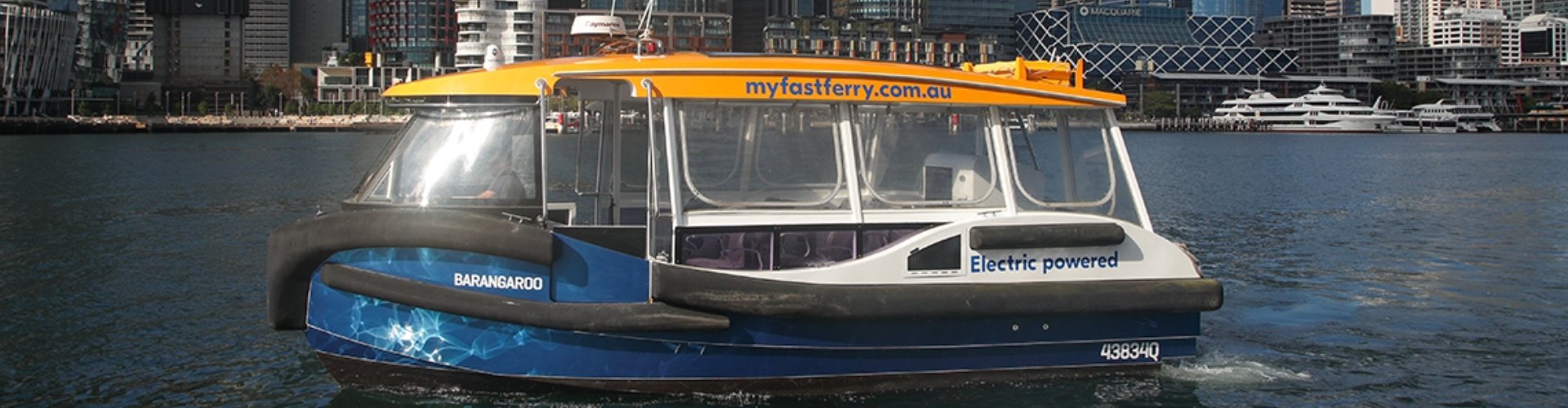 The Barangaroo electric ferry