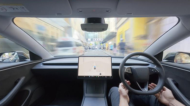 Tesla self driving car