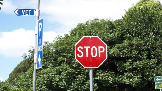 A stop sign