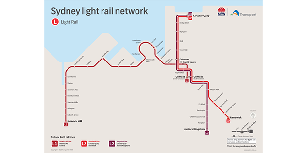 light rail map