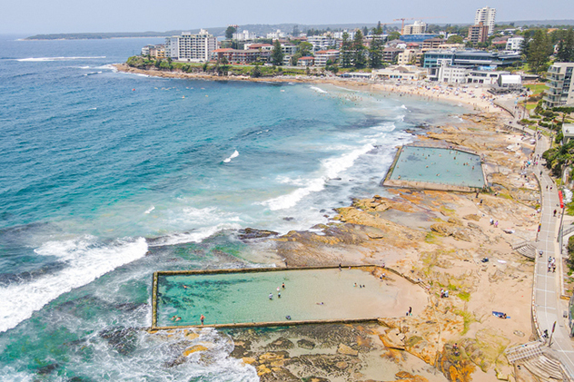 Aerial view of Cronulla Beach