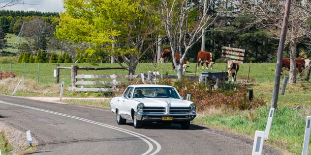 An old Holden on a country road