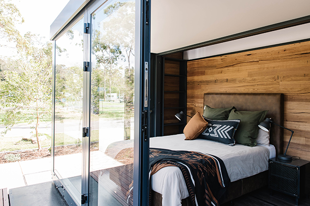 Glamtainer at the NRMA Ocean Beach holiday park